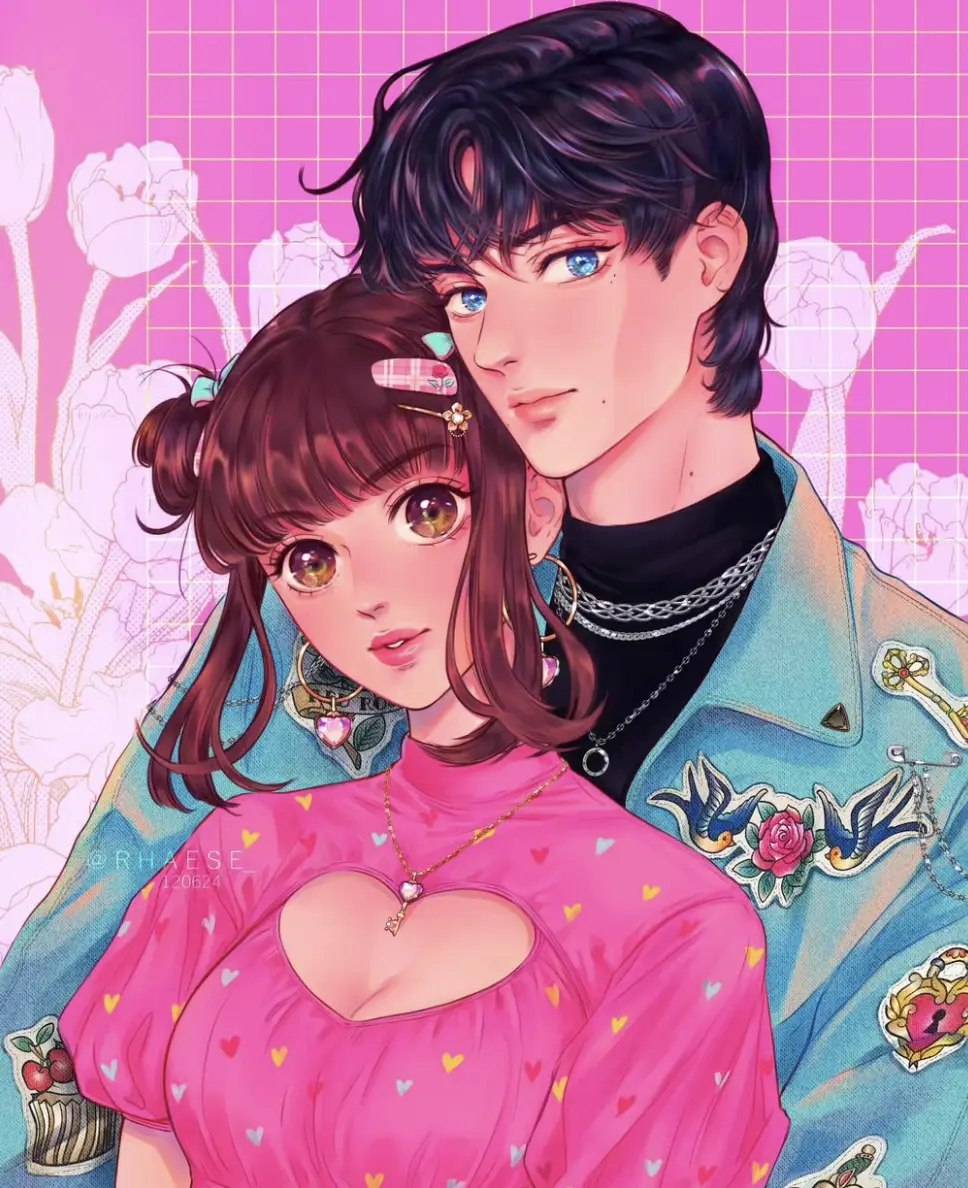 Secret Lies Next Door webtoon cover art