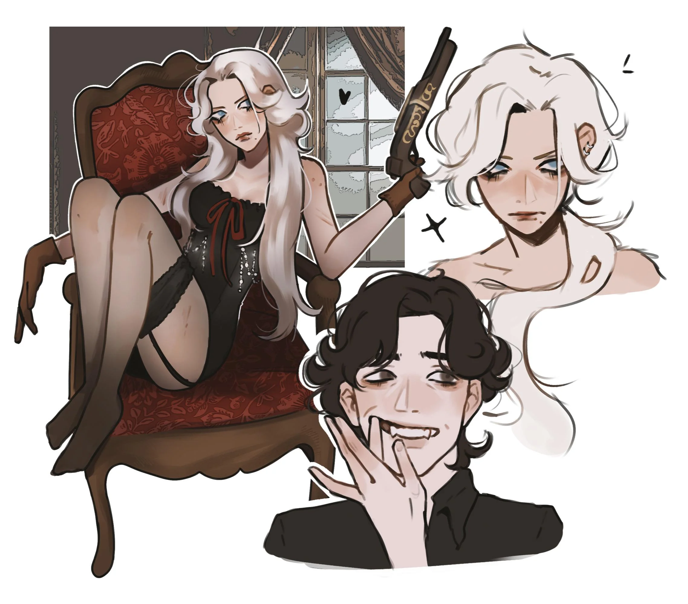 Scarlet Symphony webtoon cover art